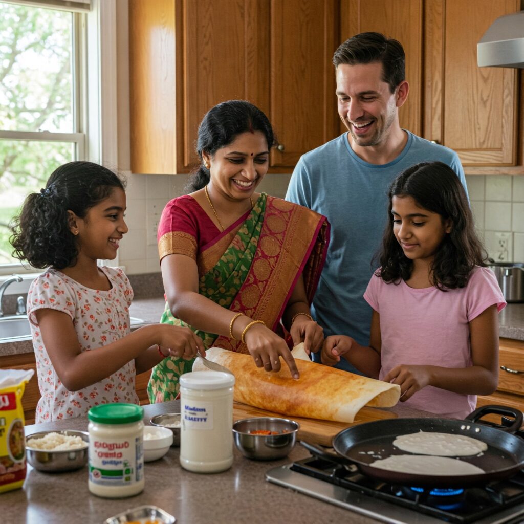 Cooking together = Delicious Tamil practice!