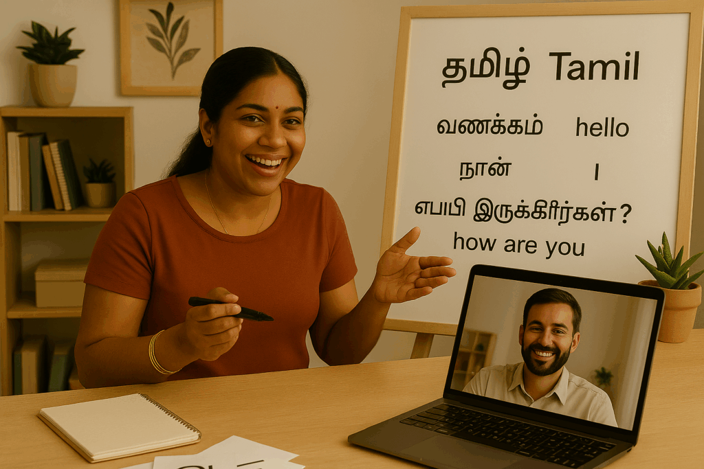 online Tamil tutor for newly married